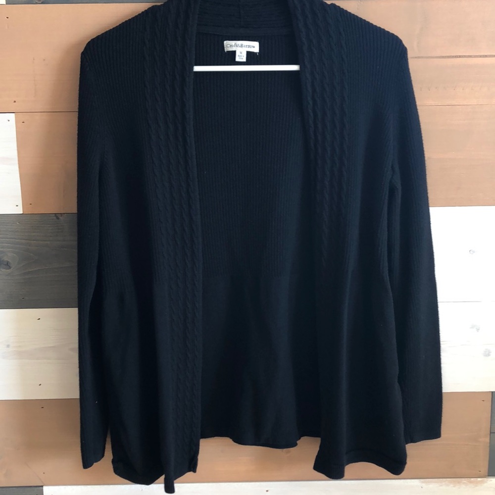 Black Cardigan Top